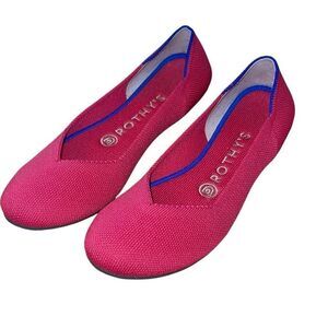 Rothy's Womens The Flat‎ Round Toe Cherry Scooter Ballet Flats Shoes Red Size 7